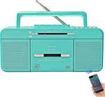 Portable Retro Stylish Cassette Player Recorder Boombox W/ Bluetooth, Usb, Am/fm. Fixed Price $56.99.