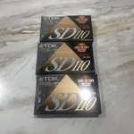 New Sealed Pack Of (3) Tdk Sd 110 High Bias Type Ii Blank Cassettes. Fixed Price $19.90.