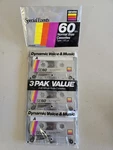 Gemini SE60 Blank Audio Cassette Tapes 3 Pack Sealed Vintage / 120. Fixed Price $13.31.
