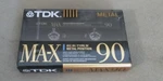Tdk Metal Min Blank Tape Cassette Max Sealed 1990. Fixed Price $52.98.