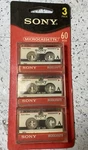 3 Pack Sony Microcassette Tapes MC60 Blank Audio 60-120 Minute. Fixed Price $13.99.