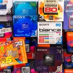 New! Sony Blank Md Minidiscs Media Es, Color, Prism, Bianca Negie Bulk $ave. Fixed Price $99.95.