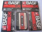 5 X Basf Ferro Super Lh 90 Sm Audio Cassette Tapes (late 1970S, Made In Germany). Fixed Price $36.18.