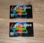 Two Mitsubishi Blank Audio Tape Recording Cassette 90 Ninety Minutes. Fixed Price $18.13.