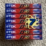 Tdk D90 High Output Recordable Cassette Tape Min Jewel Case Standard 7-PACK. Fixed Price $19.99.