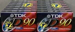 Tdk D90 High Output Ieci Type Blank Cassette Tapes Of 14 Unused New Sealed. Fixed Price $44.13.