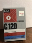New Sealed Basf Hifi Low Noise C120 C-120 Blank Audio Cassette Tape Germany. Fixed Price $29.99.