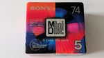 Minidisc Md Sony Color Mix 74 Japan 5PACK. Fixed Price $55.55.