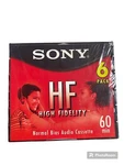 Blank Cassette Tapes Lot Of 6- Sony Hf 60 Minute Normal Bias Unopened. Fixed Price $17.99.