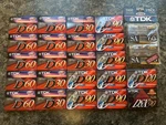 Lot Of 24 New Tdk D30 D60 D90 D120 Dsx Dynamic Audio Cassette Tapes Sealed. Fixed Price $69.99.