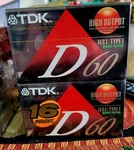 Tdk D60 Blank Audio Cassette Tapes Lot Of 32 IECI/1 Sealed. Fixed Price $60.00.