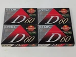 Tdk D60 High Output IEC1/TYPE Audio Cassette, Brand New/sealed Lot Of 4!!!. Fixed Price $9.99.