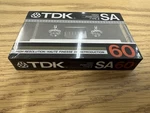 Sealed New Tdk SA60 High Position Type Ii Blank Audio Cassette 1985. Fixed Price $19.75.