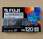 Fuji (P6-120MP8) 8MM Cideo Cassette Extraslim Case (camcorder Tape) Sealed. Fixed Price $7.99.