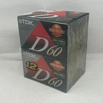 Tdk Blank Cassette Tapes - 12 Pack New/sealed Minute. Fixed Price $19.99.
