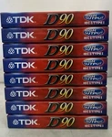 New Tdk D90 Type I Cassette TAPE8-PACK. Fixed Price $11.00.