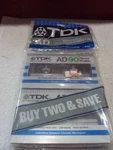 Tdk AD90 Reference Normal Position 2 Blank Audio Cassettes Sealed Nos Vintage. Fixed Price $25.59.