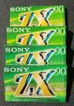 4 Sony ZX90 New Sealed Cassate Tapes. Fixed Price $14.30.