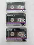 Lot Sony Ux 90 Cassette Tape Type Ii CRO2 Microfine Uniaxial New Sealed. Fixed Price $49.99.