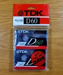 Tdk D60 (2 Pack) Blank Cassette Tapes Iec Type Normal Position Bias. Fixed Price $7.19.