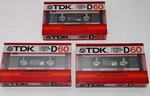 1985 Tdk D60 Cassette Tapes Normal Position Low Noise/high Output - Lot Of 3. Fixed Price $18.00.