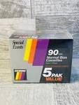 Vintage 1994 Gemini 90 Minute Normal Bias Cassettes 5 Pack New Sealed. Fixed Price $9.99.