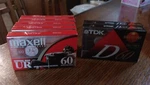 5 Maxell UR60 & 2 Tdk D60 Cassette Tapes. New/sealed. Fixed Price $10.00.