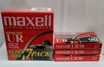 Maxell UR90 Normal Bias Audio Cassette Tapes Unopened 7 Pack + 3 Singles. Fixed Price $13.00.