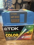 Tdk High-density Color Formatted Discs Open Box 29 Total Disk Untested. Fixed Price $16.94.