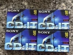 4 Sealed Sony Cd-it Slide Blank Music Cassette Tapes 90 Min High Bias. Fixed Price $24.99.