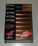 9) Tdk Sa 90 Min 1991-92 Vintage High Bias Super Avilyn Tape For Cassette Deck. Fixed Price $95.00.
