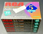 Rca Hi-fi Stereo RC90 Normal Bias Blank Cassette Tapes Factory Sealed (5 Pack). Fixed Price $8.97.