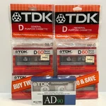 Vintage Tdk AD90 & D60 Blank Audio Cassette Tape Lot Of (5) - New Sealed. Fixed Price $45.98.