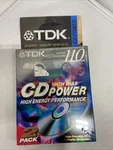 Tdk Audio Cassette Tape Cd Power 2 Pack High Bias 110 Min Type - New. Fixed Price $5.99.