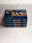 Audio Cassettes.tdk.new.lot NO.4 PIECES.SA.50EB.. Fixed Price $34.98.