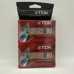 2 Pack Sealed Tdk Superior D90 Blank Audio Cassette Tapes. Fixed Price $7.00.