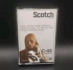 Scotch C-45 Audio Cassette Low Noise/high Density Used Rare Htf. Fixed Price $7.50.