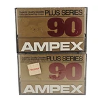 Ampex Plus Series 90 Minute Blank Cassette Tape Vintage Lot Of 2. Fixed Price $19.95.