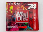 Sony Mini Disc Recordable MDW-74AR Colour Collection Ruby Red. Fixed Price $8.39.