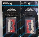2 Vtg Radio Shack MC-15 Telephone Answering Machine Tapes New Package Sealed. Fixed Price $18.95.