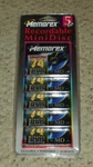 Memorex Md 74 Minidisc (5-PACK). Fixed Price $29.95.
