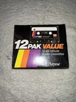 Gemini 12 Pack Blank 60 Minute Audio Cassette Tapes (1992) Vintage New Old Stock. Fixed Price $23.99.