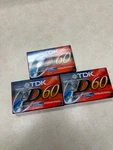 Lot Of 3 Tdk D60 Blank Cassette Tapes Minute New / Sealed. Fixed Price $9.99.