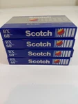 4X Scotch BX/60 Normal Bias Type Cassette Tapes Min Sealed New Old Stock. Fixed Price $6.20.