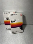 Sony L-125 Beta Videocassette Tape Dynamicron 45 Minutes New & Sealed Lot Of. Fixed Price $12.95.