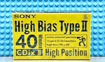 Sony Cdix-ii 40 1991 Japan Type Blank Cassette Tape (1) (sealed). Fixed Price $21.59.