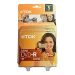 New Sealed! 5 Pack Tdk Mini Dvd-r 30 Minute Discs Recordable Blank For Camcorder. Fixed Price $18.00.