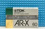 Tdk Ar-x 60 1987 Usa Type I Blank Cassette Tape (1) (sealed). Fixed Price $42.99.
