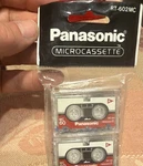 Panasonic RT-602MC MC-60 Microcassette Tape Min Recordable Hanging Pack. Fixed Price $12.46.
