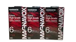 (3) Magnavox Extra High Grade T-120 Blank Vhs Tapes 3PK 6 Hour Ep. Fixed Price $17.09.